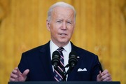 President Joe Biden speaks about Ukraine in the East Room of the White House, Tuesday, Feb. 22, 2022, in Washington. (AP Photo/Alex Brandon)
