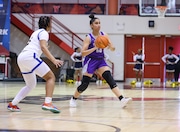 Staten Island HS girls' basketball:  PSAL 4A semifinals: Tottenville vs. East New York Family Academy (ENYFA), at York College, on Saturday March 8, 2025. ENYFA wins 55-39. (Kara Buzga for SI Advance)