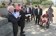 Faith leaders and officials host a vigil against antisemitism following a pair of attacks against Israel supporters.
