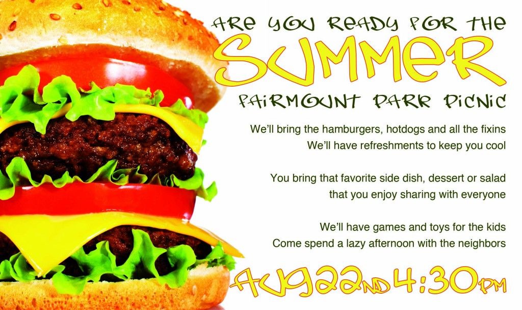 Fairmount Park Summer Picnic Web